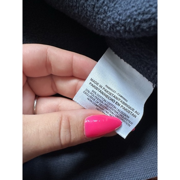 Vintage Nike Sweatshirt Mens XL Pullover Crewneck Mini Swoosh Logo Navy - Picture 5 of 6